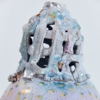 Basket Top Porcelain Vase | Braer studio ceramic pottery