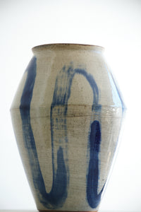 Iris Vase Cobalt Squiggle