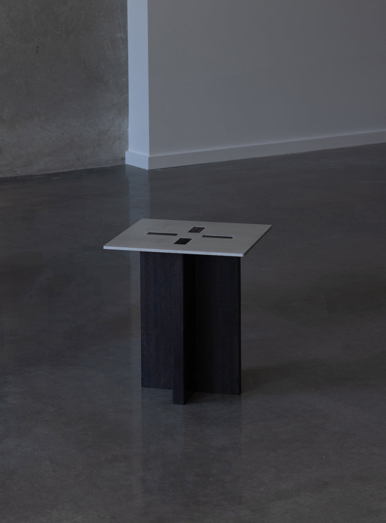 Lattice Side Table Black