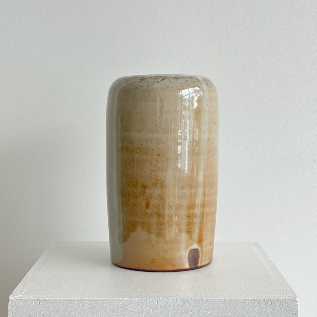 Large cylinder vase Grey Earth
