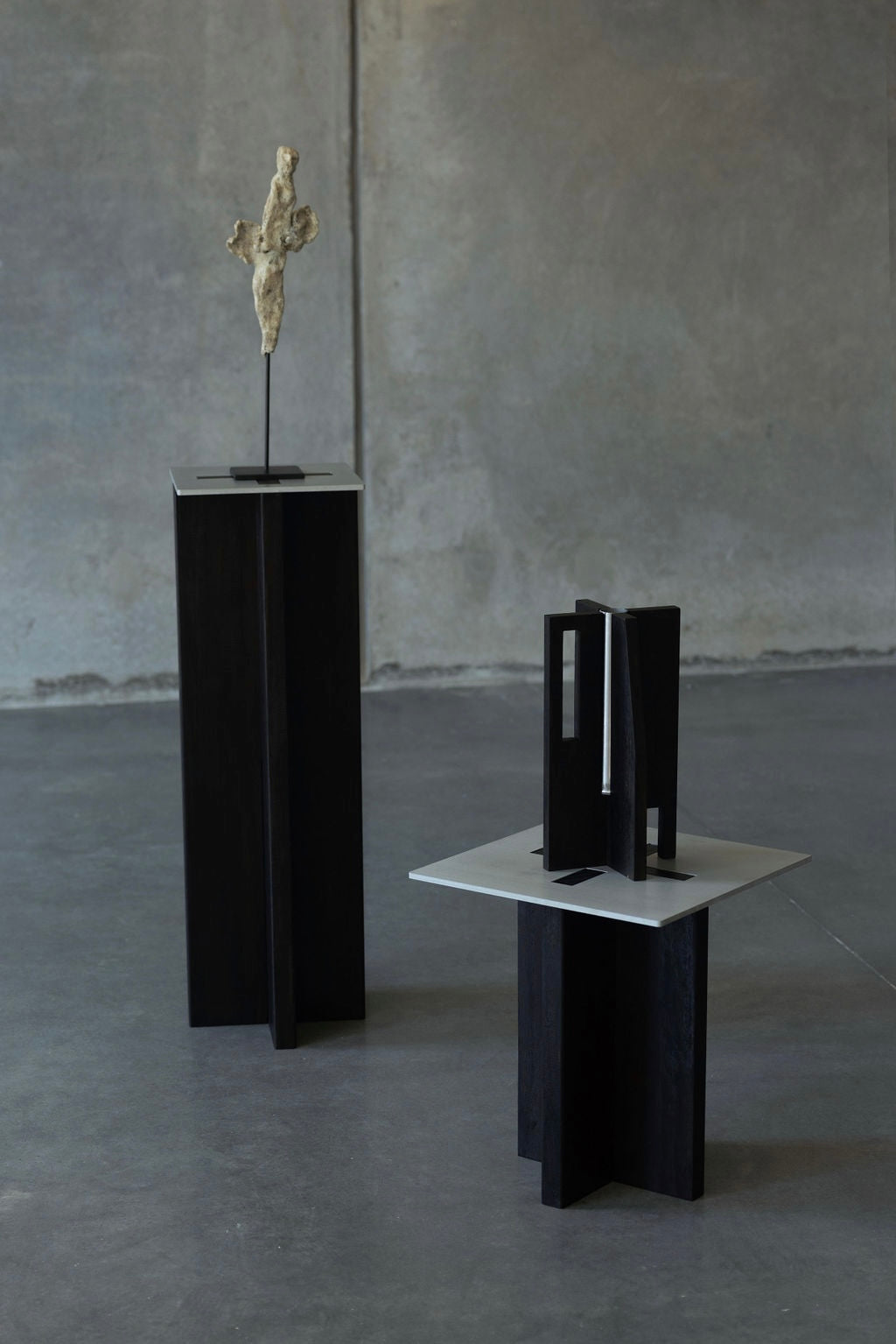 Lattice Side Table Black