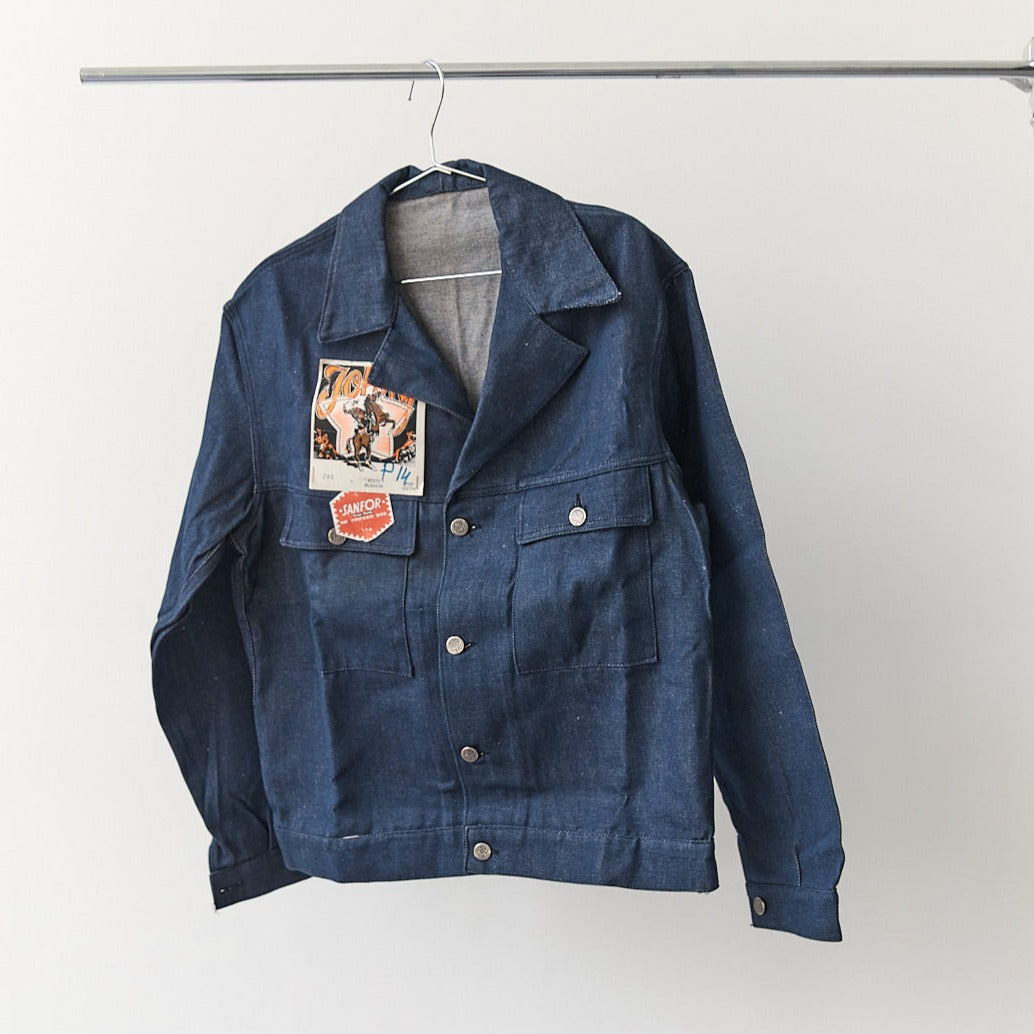 vintage french indigo denim jacket | Braer Studio