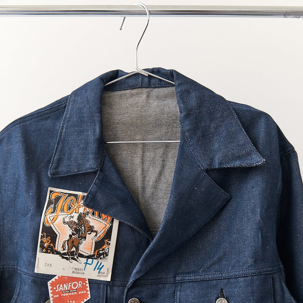 vintage french indigo denim jacket | Braer Studio